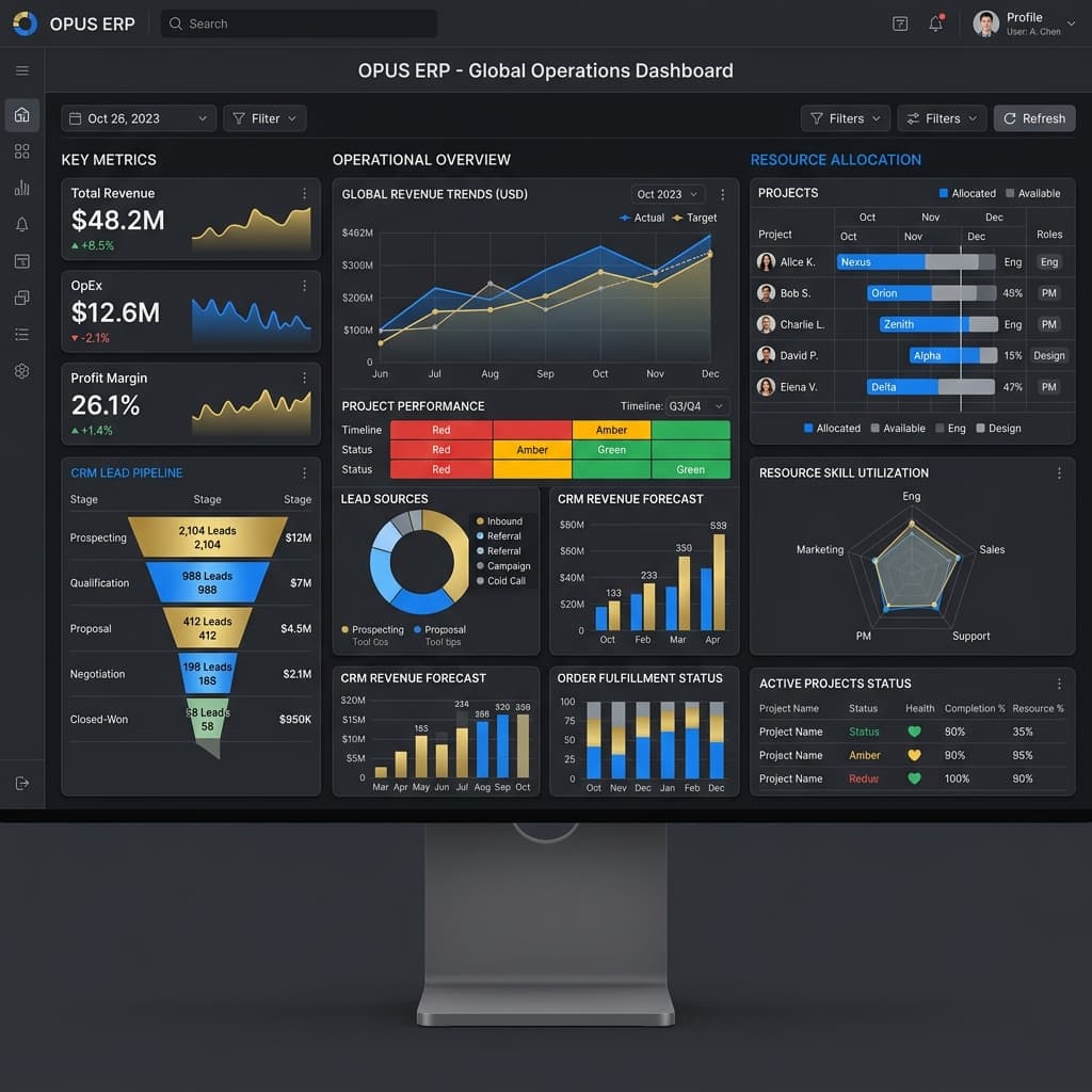 Business ERP Dashboard
